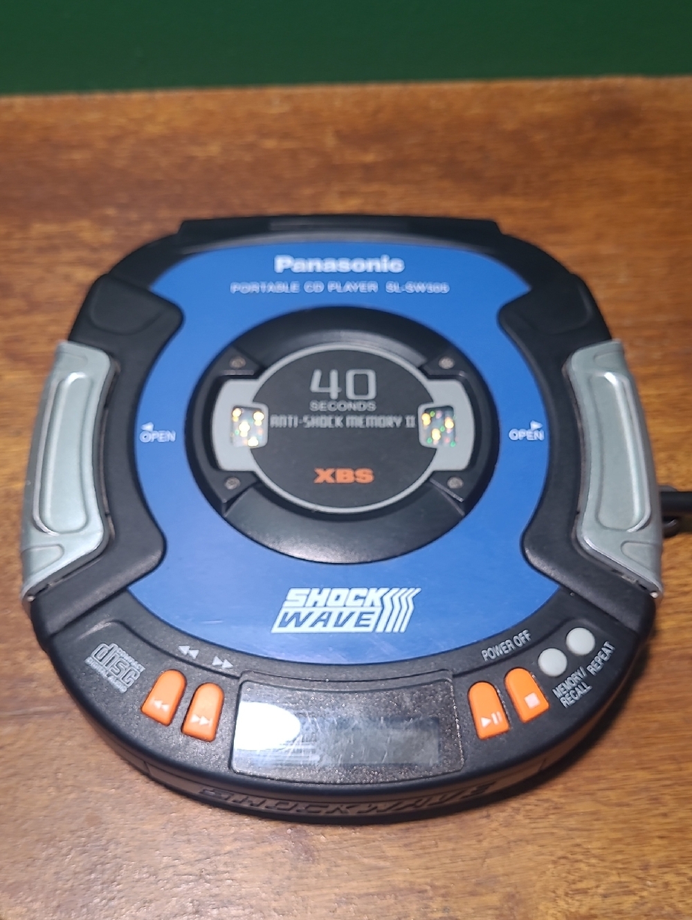 Panasonic SL-SW505 Portable CD Player in Blue and Black